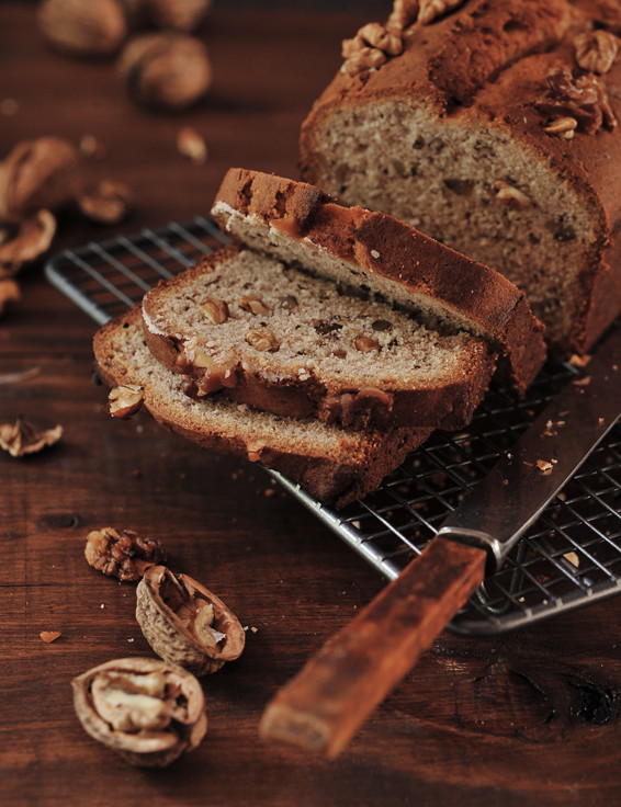 Banana Walnut Loaf Food and Beveridge